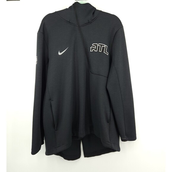 Nike Dri -Fit Atlanta Hawks 1/2 Zip Jacket Size Men's XL Charcoal Gray NBA - Picture 1 of 14